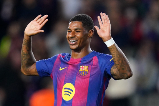 Marcus Rashford bùng nổ tại Barcelona: Hiệu suất vượt mặt Kylian Mbappe và Vinicius Junior