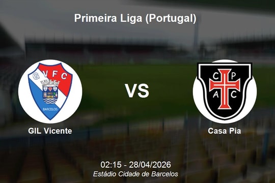 Nhận định Gil Vicente vs Casa Pia: Chủ nhà nỗ lực bứt phá tại Primeira Liga