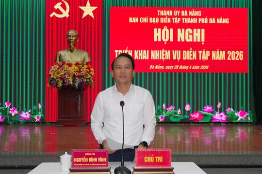 Thành ủy Đà Nẵng triển khai nhiệm vụ diễn tập năm 2026