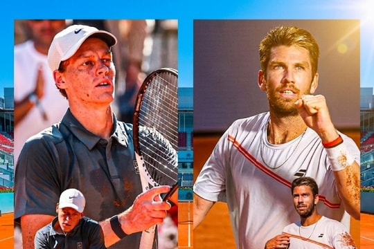 Madrid Open 2026: Sinner đối đầu Norrie, Tsitsipas chạm trán Casper Ruud tại vòng 4