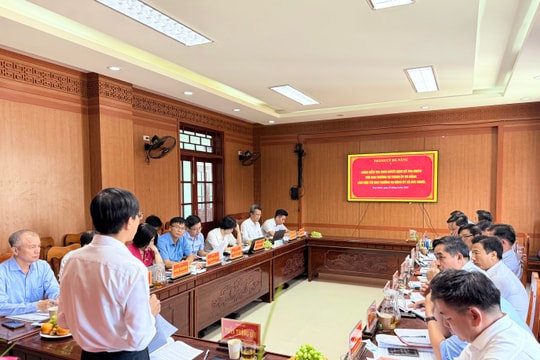 Đoàn kiểm tra Thành ủy Đà Nẵng làm việc với xã Duy Nghĩa
