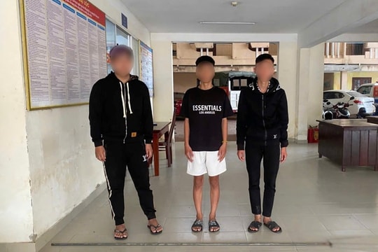 Xác minh, xử lý nhóm thanh thiếu niên mang hung khí, quay clip phản cảm