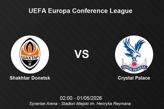 Nhận định Shakhtar Donetsk vs Crystal Palace - UEFA Europa Conference League ngày 1/5