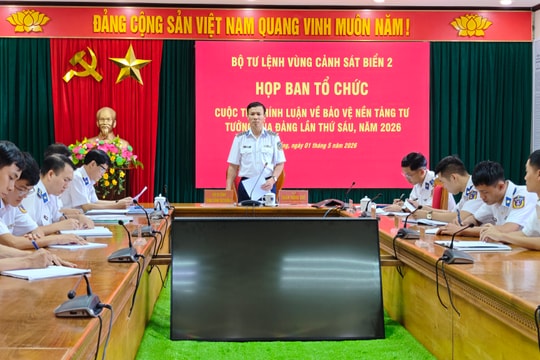 Vùng Cảnh sát biển 2 nhận 1.080 tác phẩm dự thi chính luận bảo vệ nền tảng tư tưởng của Đảng