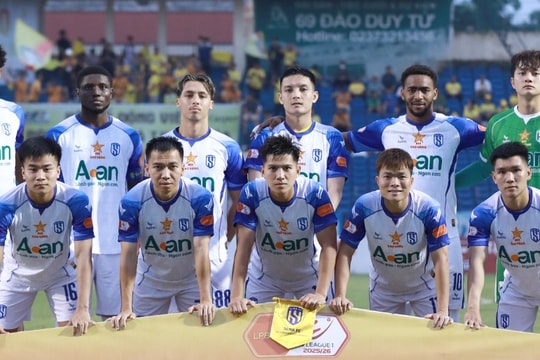 SLNA chạm trán HAGL tại V-League 2025/26: Bài toán điểm số trong cuộc đua trụ hạng