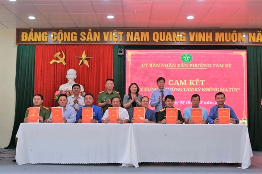 Tam Kỳ phấn đấu trở thành "Phường không ma túy" vào năm 2028