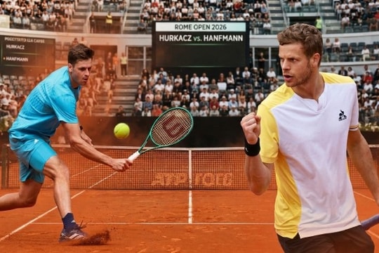 Rome Open 2026: Hubert Hurkacz thử lửa Hanfmann và sức nóng từ hiện tượng Alexander Blockx