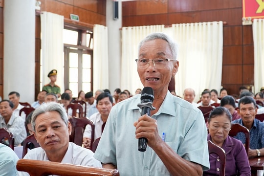 Cử tri xã Quế Sơn quan tâm công tác sắp xếp thôn, tổ dân phố