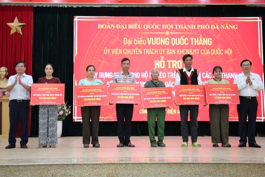 Hỗ trợ xây dựng 15 căn nhà cho hộ dân khó khăn tại các xã miền núi