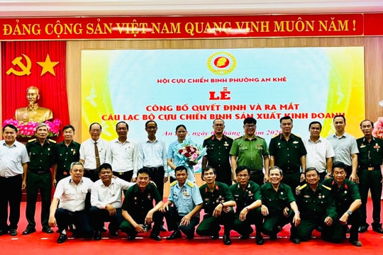 Ra mắt Câu lạc bộ Cựu chiến binh sản xuất kinh doanh phường An Khê