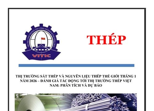Thị trường thép thế giới tháng 1/2026: Giá tăng nhẹ nhờ kỳ vọng từ Trung Quốc
