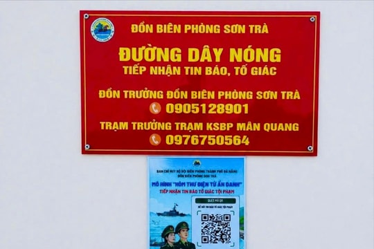Quét mã QR ẩn danh tố giác tội phạm khu vực biên giới biển