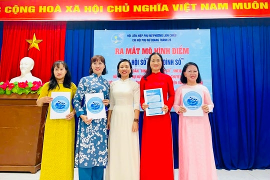 Hội Liên hiệp Phụ nữ phường Liên Chiểu ra mắt mô hình “Chi hội số - Gia đình số”