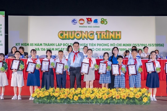 Phường Hòa Cường tuyên dương mô hình hoạt động Đội tiêu biểu