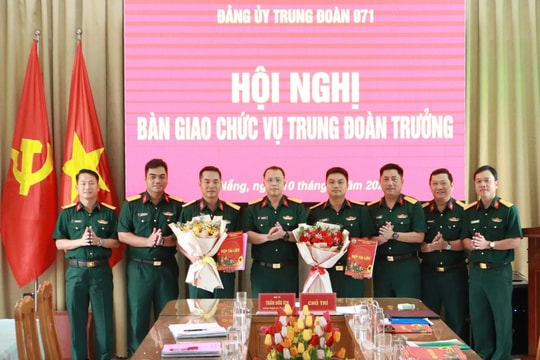 Trung tá Hồ Sỹ Ninh giữ chức Trung đoàn trưởng Trung đoàn 971