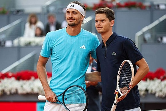 Alexander Zverev thắng tốc hành Alexander Blockx tại Rome Masters 2026