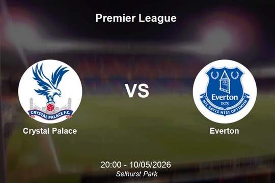 Nhận định Crystal Palace vs Everton - 20h00 ngày 10/05 Premier League