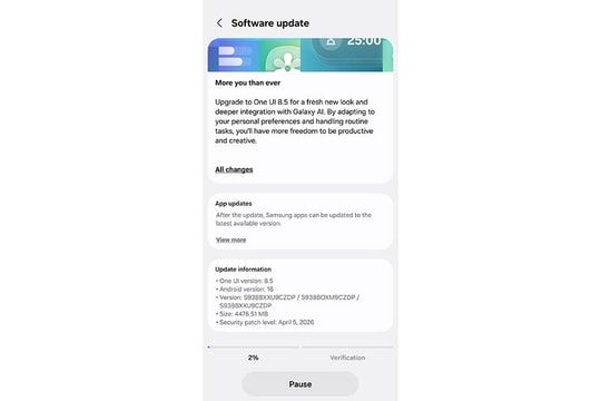 Samsung chính thức phát hành One UI 8.5 cho Galaxy S25 Series tại Việt Nam