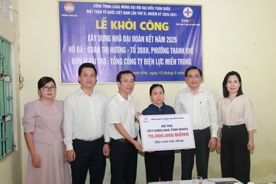 Khởi công xây dựng nhà Đại đoàn kết cho hộ nghèo phường Thanh Khê
