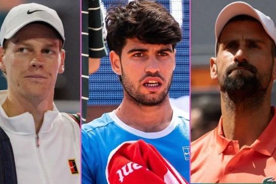 AI tạo ra siêu chiến binh tennis từ sự kết hợp giữa Djokovic, Alcaraz và Sinner