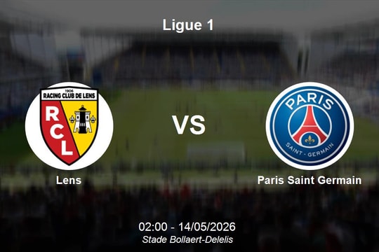 Nhận định Lens vs Paris Saint Germain - Ligue 1: Đại chiến giành ngôi vương tại Bollaert-Delelis