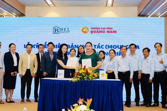 Trường Cao đẳng Quảng Nam hợp tác với Tập đoàn Bel Group trong đào tạo nhân lực