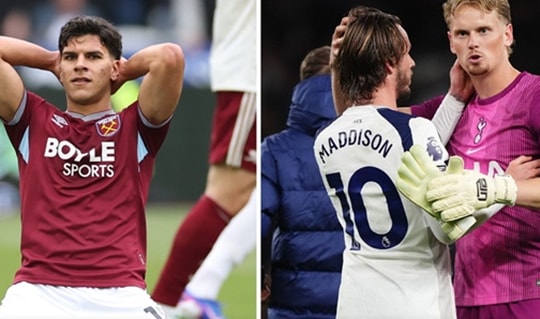 Tottenham đối mặt kịch bản rớt hạng trước lịch thi đấu khốc liệt và dớp Stamford Bridge