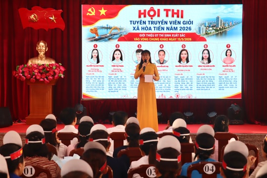 Xã Hòa Tiến tổ chức hội thi báo cáo viên, tuyên truyền viên giỏi