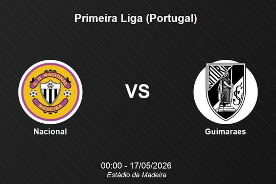 Nhận định Nacional vs Guimaraes - Vòng 34 Giải VĐQG Bồ Đào Nha Primeira Liga