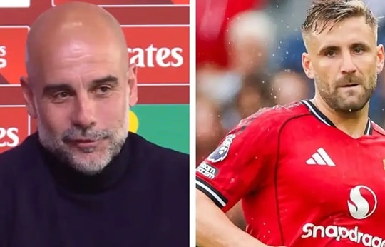 Pep Guardiola gây bất ngờ khi gọi Luke Shaw là cầu thủ yêu thích nhất