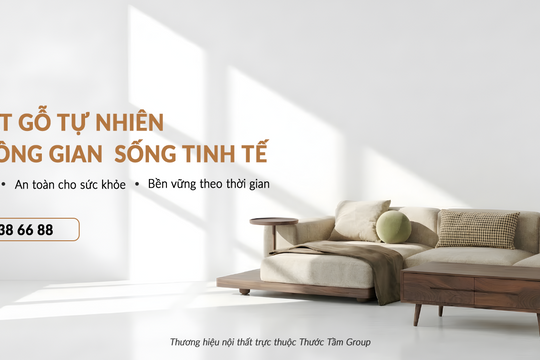 TAM Furniture và giải pháp kệ tủ tivi gỗ tự nhiên chuẩn thẩm mỹ hiện đại