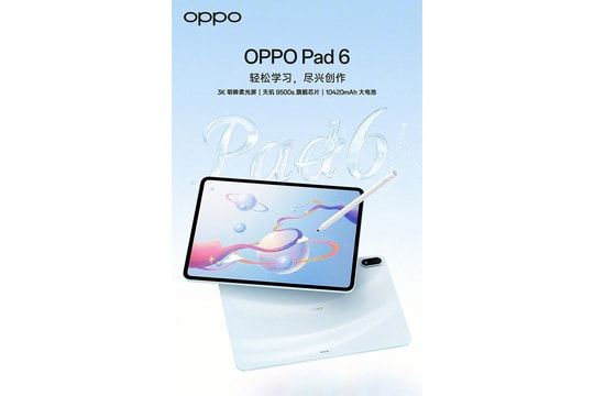 OPPO chuẩn bị ra mắt máy tính bảng Pad 6 màn hình 3K và phụ kiện selfie độc đáo
