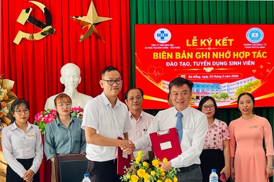 Trường Cao đẳng Y tế Đà Nẵng ký kết hợp tác đào tạo, tuyển dụng nhân lực y tế