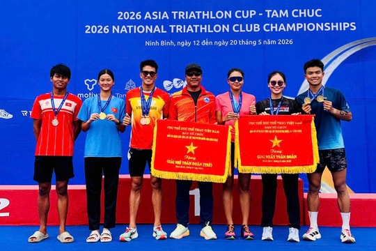 Đà Nẵng giành 8 huy chương giải Triathlon cúp châu Á và vô địch câu lạc bộ quốc gia
