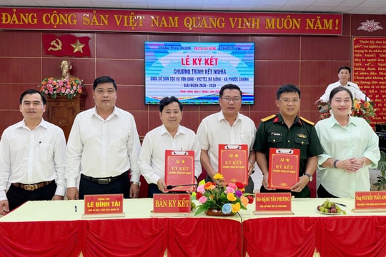 Sở Dân tộc và Tôn giáo, Viettel Đà Nẵng kết nghĩa với xã Phước Chánh