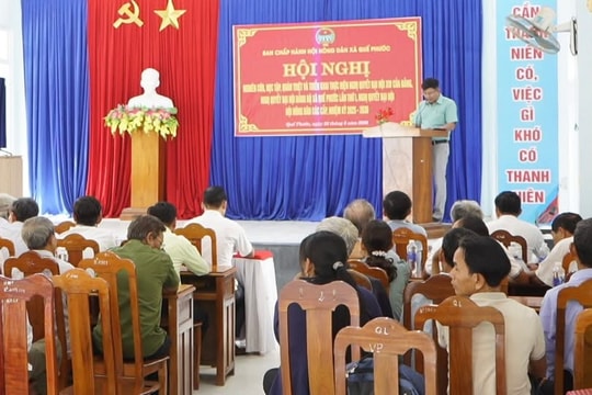 Xã Quế Phước quán triệt, triển khai các nghị quyết đại hội nhiệm kỳ 2025 - 2030