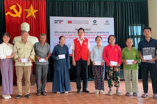 Hơn 5,4 tỷ đồng hỗ trợ các địa phương khắc phục hậu quả thiên tai