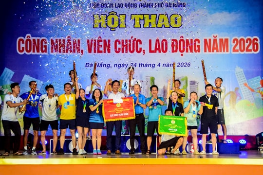 Hội thao công nhân, viên chức, lao động thành phố Đà Nẵng: Công đoàn phường Bàn Thạch xếp Nhất toàn đoàn