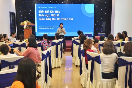 Nâng cao năng lực phụ nữ trong công tác lập kế hoạch phòng, chống thiên tai