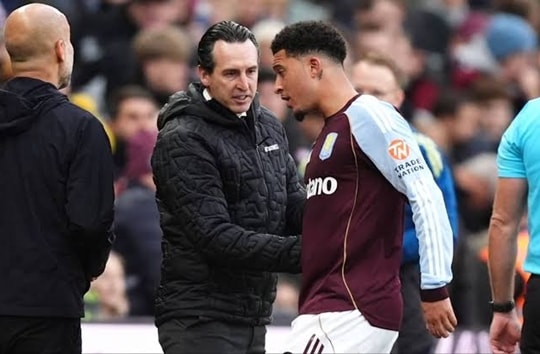 Unai Emery lưỡng lự việc mua đứt Jadon Sancho: Bài toán hiệu suất tại Aston Villa