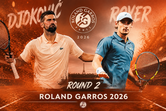 Novak Djokovic nhắm cột mốc 103 chiến thắng tại vòng 2 Roland Garros 2026