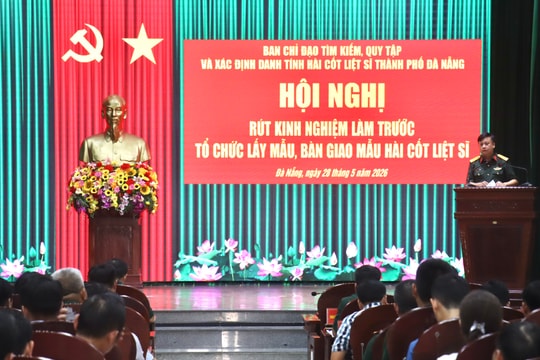 Đà Nẵng rút kinh nghiệm việc lấy mẫu, bàn giao hài cốt liệt sĩ
