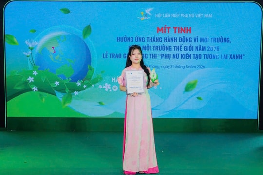 Cô giáo trẻ kiến tạo tương lai xanh