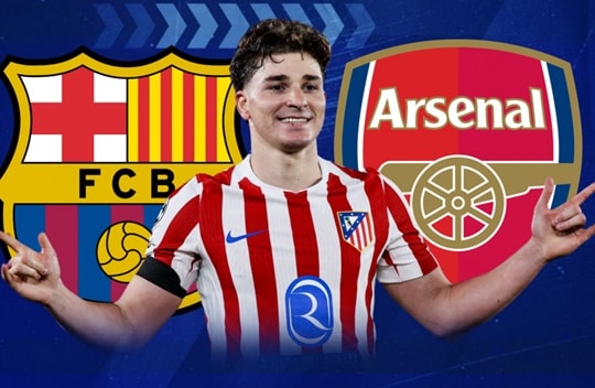 Julian Alvarez rời Atletico Madrid: Cuộc đua tứ mã giữa Barcelona, Arsenal, PSG và Bayern