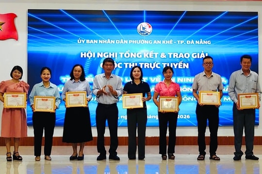 Phường An Khê tuyên truyền pháp luật và trao giải cuộc thi tìm hiểu an ninh mạng