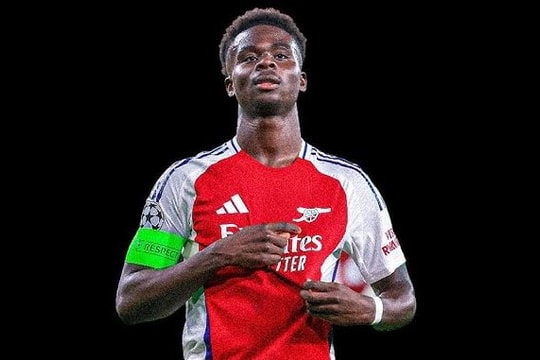 Bukayo Saka: Từ tài năng trẻ đến biểu tượng dẫn đường cho Arsenal tại chung kết Champions League