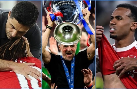 Arsenal và nỗi đau Champions League: Bài học đắt giá từ sự thực dụng trước PSG