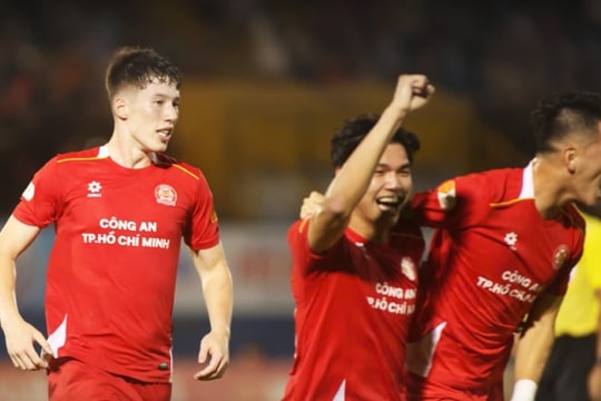 Tiến Linh tỏa sáng phút 85 giúp Công an TP.HCM cầm hòa Viettel kịch tính tại V-League