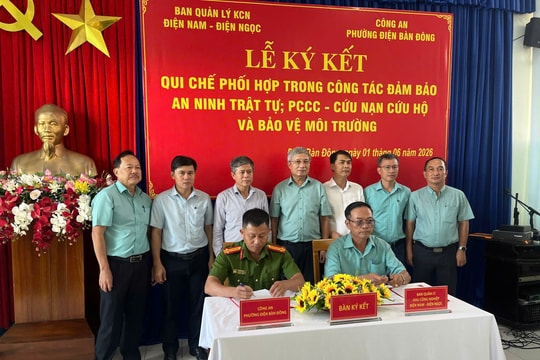 Phối hợp đảm bảo an ninh trật tự tại Khu công nghiệp Điện Nam - Điện Ngọc