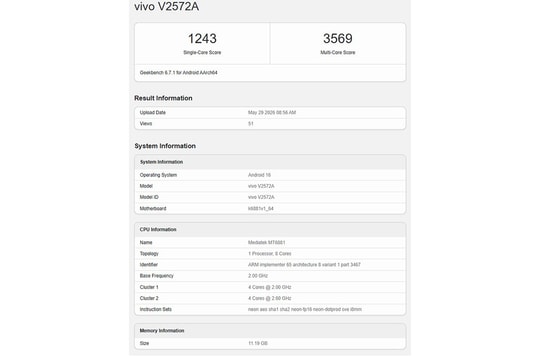 Chip Dimensity 7500 lộ điểm Geekbench: Bước tiến mới cho smartphone tầm trung